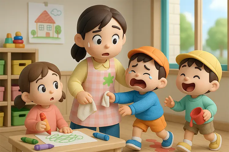 3D characters inspired by Childcare Worker Stories