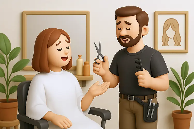 3D characters inspired by Hairdresser Life