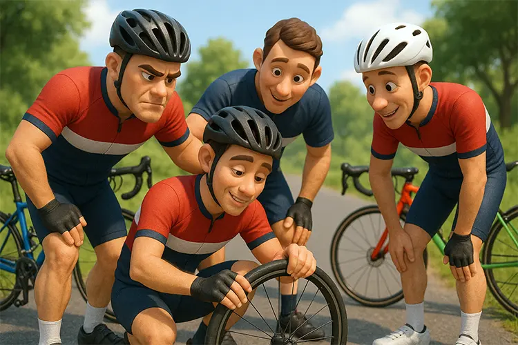 3D characters inspired by Cycling: Relatable & Funny Things Every Rider Experiences