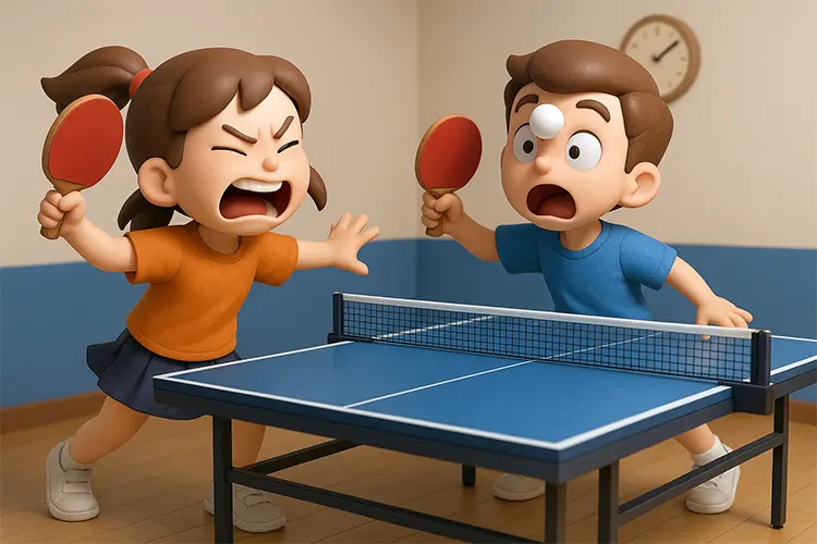 3D characters inspired by Table Tennis: Funny & Relatable Stories from the Ping Pong Table