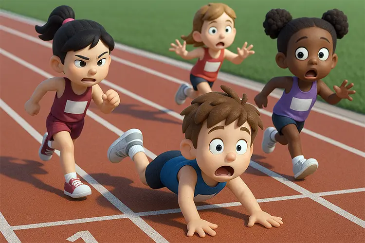 3D characters inspired by Track and Field: Relatable Moments & Funny Stories